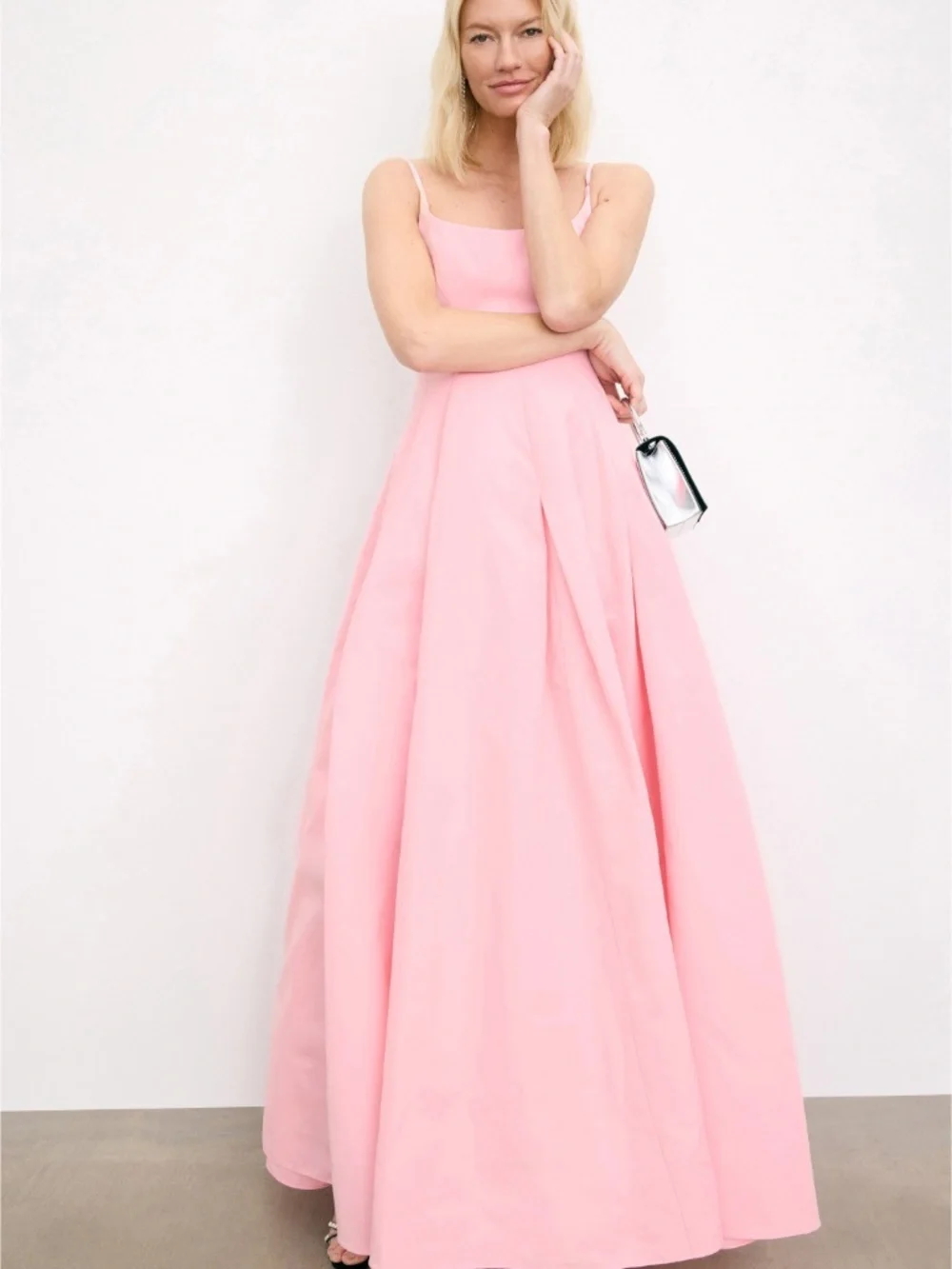 coco maxi dress Black Maxi Dress with Twist Straps